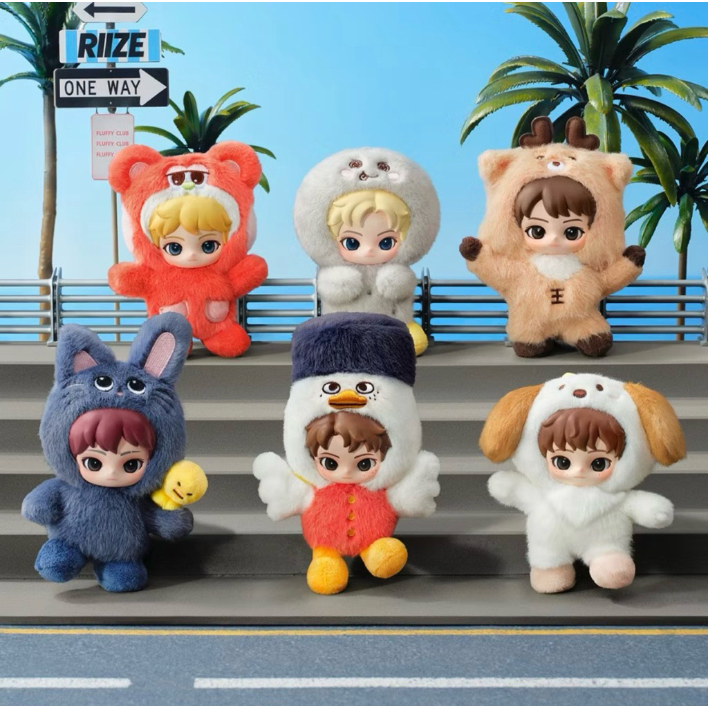 พร้อมส่งด่วนจากไทย RIIZE Fluffy club series พวงกุญแจ
