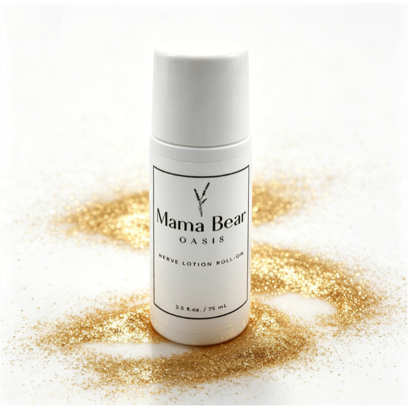 Mama Bear OASIS Nerve Lotion Roll-On โรลออนโลชั่นบำรุงผิวเนื้อสัมผัสเบาบาง ทาได้ง่าย ช่วยผิวรู้สึกสบ