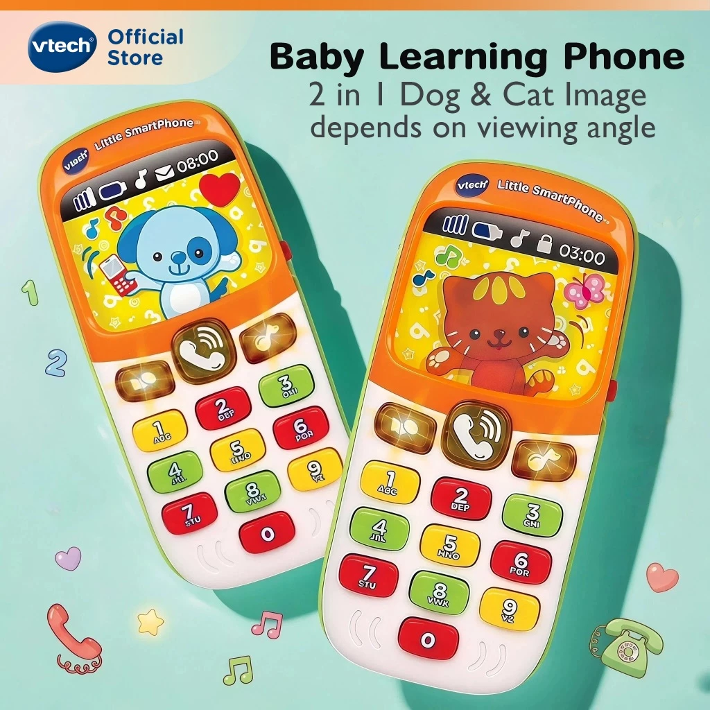 VTech Orange Color Little Smartphone Baby Phone Toys Early Learning ของเล่นโทรศัพท์ สำหรับเด็ก สีส้ม 80-138100