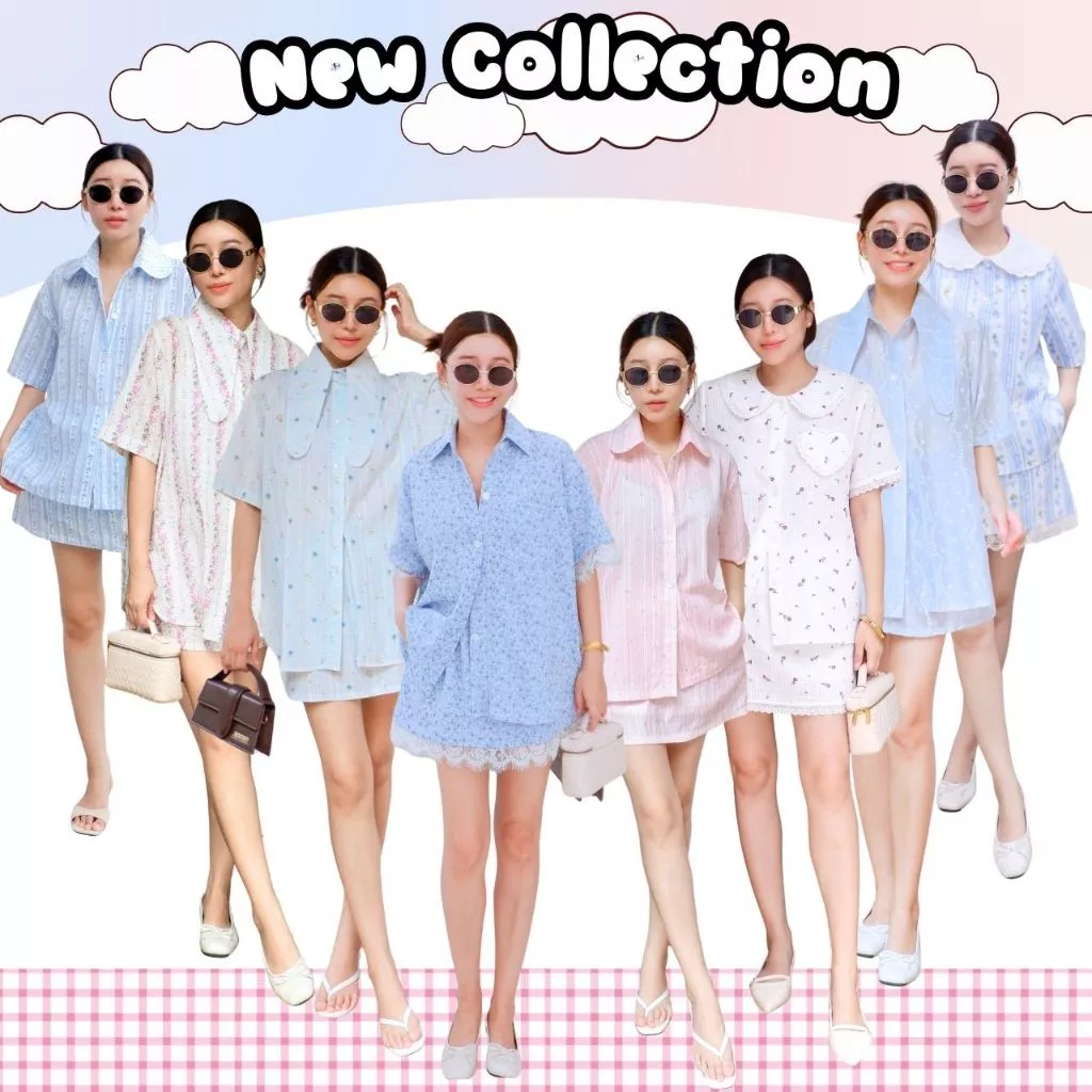 Top10 DAISY เสื้อ+กระโปรง รวมงานเซทคอบัว ใส่ไปเที่ยวไปคาเฟ่ กระโปรงมีซับในเป็นกางเกง CARDIGAN_NISTA
