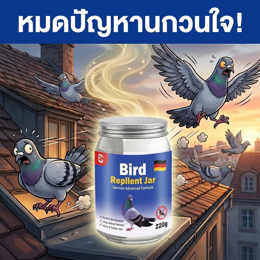 หมดปัญหานกกวนใจ! PG กระป๋องไล่นก ไล่นก ไล่นกพิราบ ระเบียง 220g เครื่องไล่นก ที่ไล่นก กระบอกไล่นก