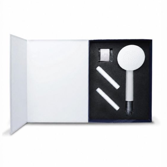 [พร้อมส่ง] GIFT SET ฝักบัวกรองคลอรีน KUDOS TUBU (สี Glassy Chrome)