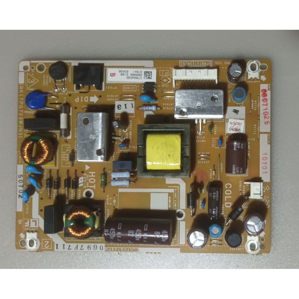 เพาเวอร์ซัพพลายทีวี  SHARP 2T-C32BD1X พาร์ท QKITPG709WJN3 สินค้ามือสองถอดแท้