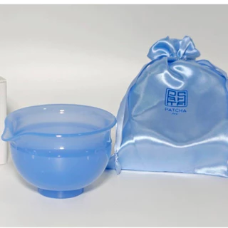 ถ้วยภัทฉะสีฟ้า "แพรวนภา" Brand Patcha (ภัทฉะ) BPA-Free Copolyester ตกไม่แตก
