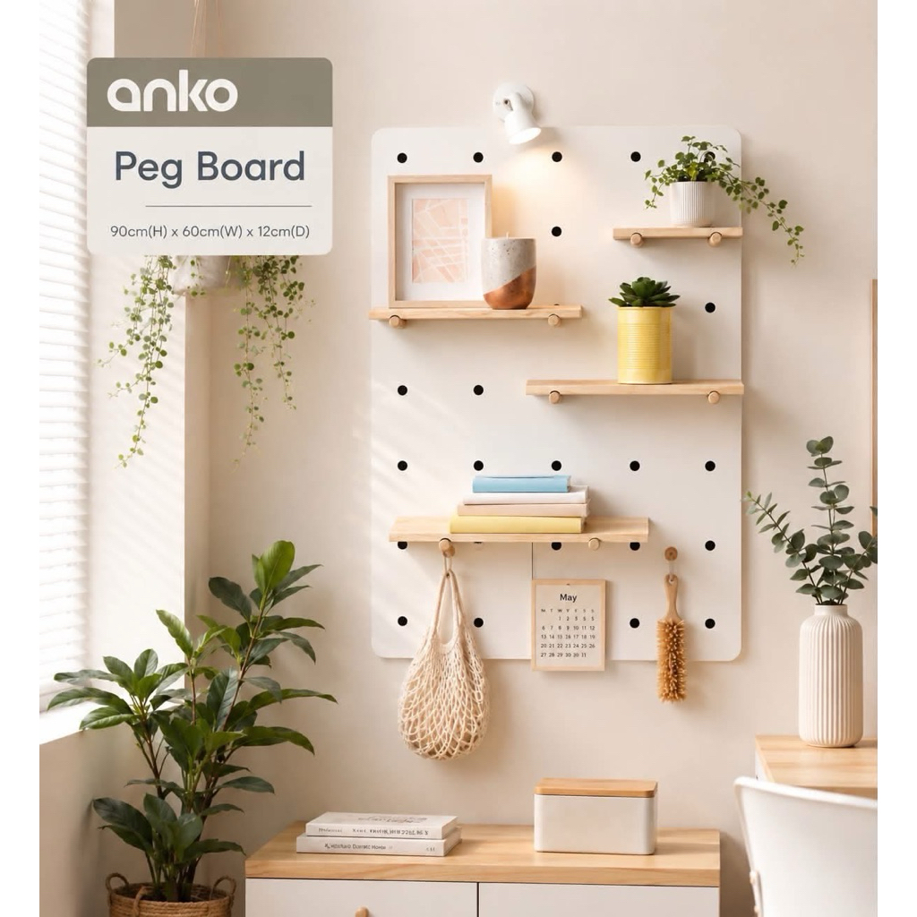 Anko Peg board ชั้นวางของติดผนัง