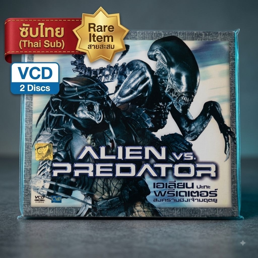 VCD ALIEN VS PREDATOR เอเลี่ยน ปะทะ พรีเดเตอร์ (ซับไทย) ค่าย CVD แท้! เสียงต้นฉบับ สายสะสมห้ามพลาด ส