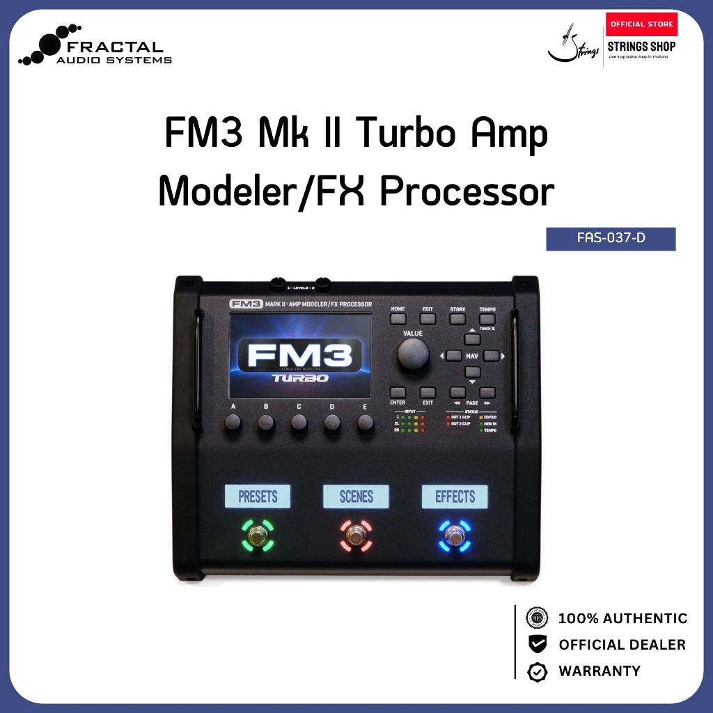 Fractal Audio FM3 Mark II Turbo Amp Modeler & Multi-FX – มัลติเอฟเฟคและแอมป์โมเดลเลอร์สำหรับกีตาร์