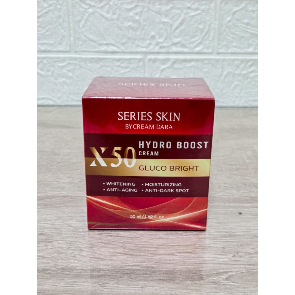 Series Skin X50 Hydro Boost Gel Cream by Cream Dara หรือที่นิยมเรียกว่า "ครีมร้อยไหม X50" ขนาดบรรจุ 