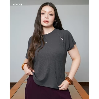 เสื้อแขนสั้นเว้าแขน Cut-Out Tee #FMBL-E2T257 #COE