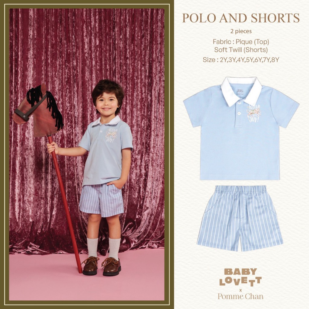 [Babylovett] 35 Babylovett x Pomme Chan - Polo and Shorts