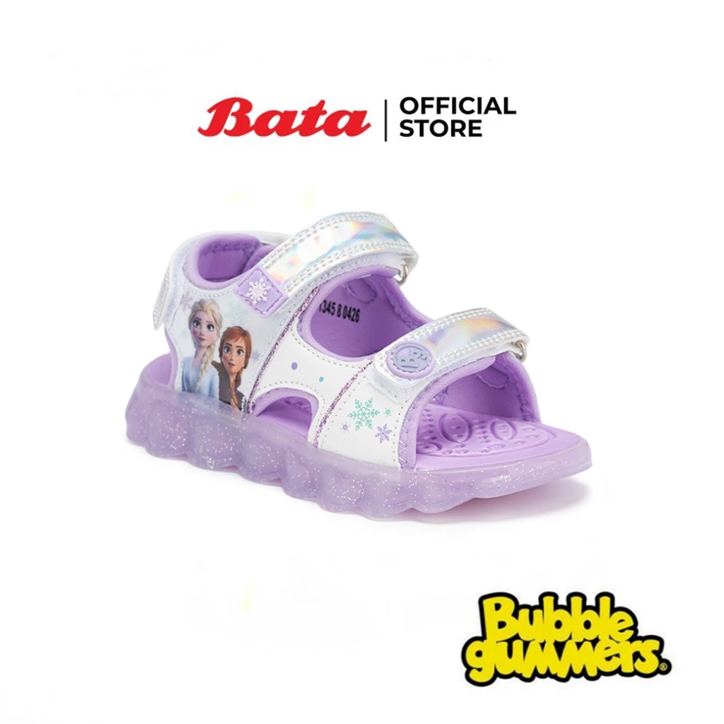 Bata บาจา BBG รองเท้ารัดส้น ลายเจ้าหญิงโฟรเซ่น สำหรับเด็กผู้หญิง รุ่น FROZEN GWEN_G126 สีม่วง 1511345