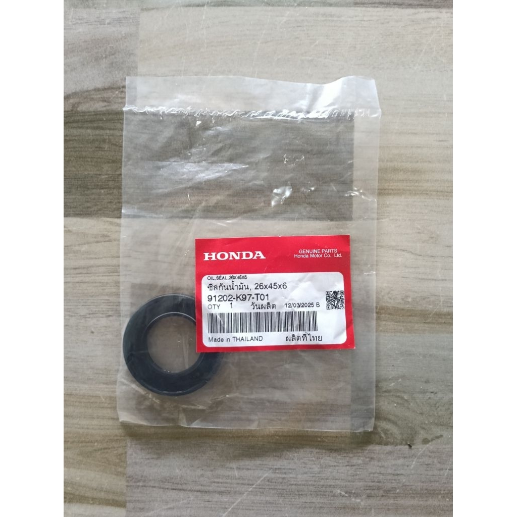 ซีลข้อเหวี่ยงซ้ายแท้ศูนย์ HONDA Lead125/Giorno/ PCX150/PCX160/Click125i/Click160 แท้เบิกศูนย์ 91202-