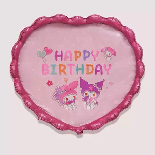 ชุดลูกโป่งวันเกิด Happy Birthday Set เซตลูกโป่งวันเกิด ลูกโป่งkuromi ลูกโป่งวันเกิด