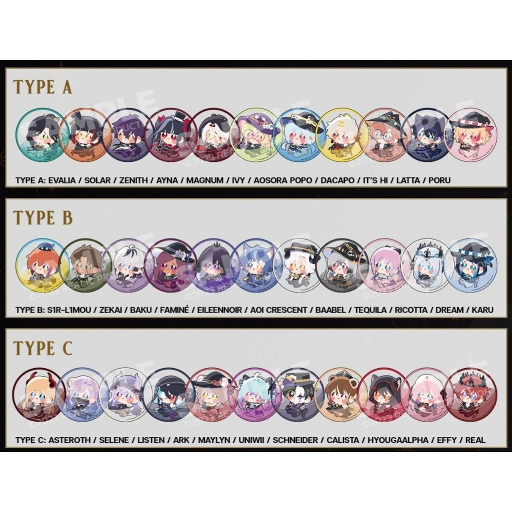 ARP VTUBER Algor Arcana เข็มกลัด หงุง (พร้อมไข่กาชาปอง)