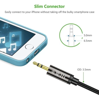 สายสัญญาณเสียง Hifi ตัวผู้ เป็น ตัวผู้ 3.5 มม. และ สาย AUX TPE ใช้ได้กับอุปกรณ์ 3.5 มม. อลูมิเนียมอัลลอย สำหรับเครื่องเส