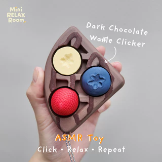 🧇 Waffle ASMR Clicker ของเล่นคลิกเกอร์วาฟเฟิล เสียงกดเพลิน คลายเครียด ของเล่นแก้เครียด พวงกุญแจน่ารัก