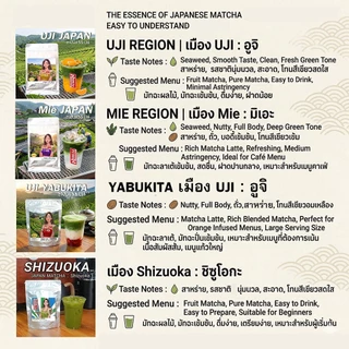 (ร้านโปรโมชั่น) มัทฉะแท้ 100% MATCHA : แบรนด์ HERE จากเมือง Shizuoka และ Hangzhou