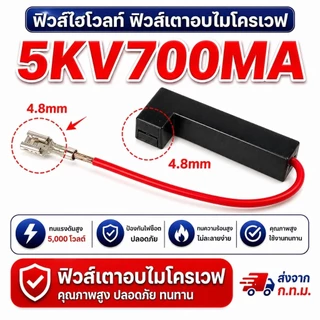 [พร้อมส่ง] ฟิวส์ไมโครเวฟ แรงดันสูง 5KV (มีครบทุกขนาด 650mA - 900mA) เทอร์โมฟิวส์ อะไหล่เตาอบไมโครเวฟ เกรดคุณภาพ