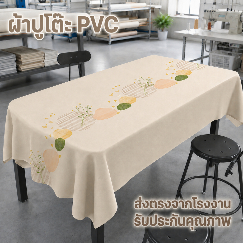 ผ้ารองโต๊ะ PVC สไตล์ลักชัวรีพรีเมียม ใหม่ปี กันน้ำ กันน้ำมัน กันร้อน ไม่ต้องซัก สำหรับโต๊ะอาหารสี่เหลี่ยมผืนผ้าและโ