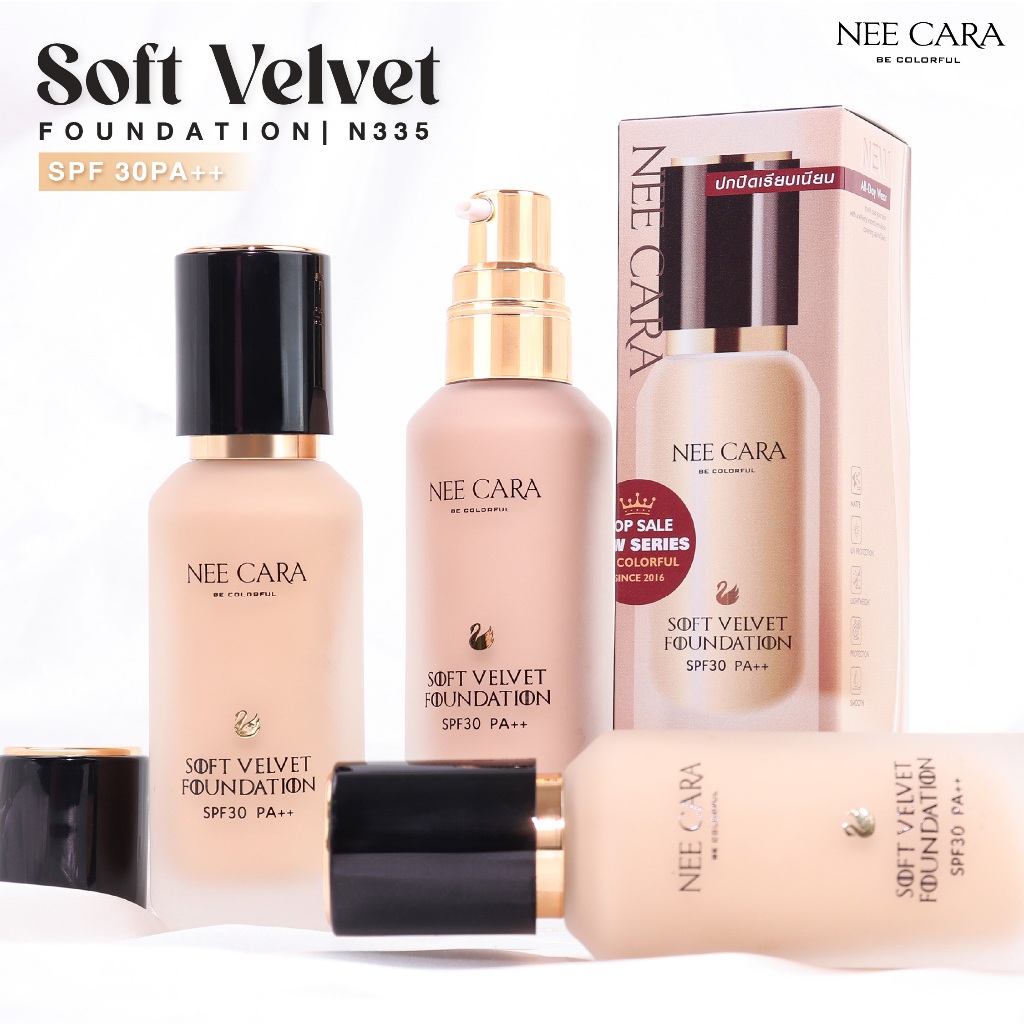 NEE CARA كريم أساس Soft Velvet ‏SPF30 ‏N335 — صورة 3