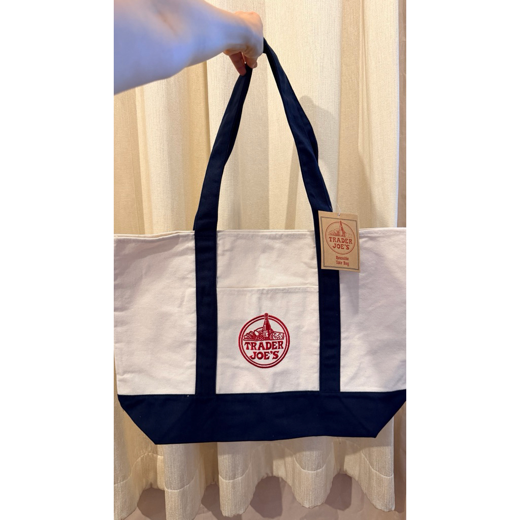 พร้อมส่งจากไทย กระเป๋าผ้าเทรดเด้อโจ(Trader Joe's canvas bag)*ของแท้ จากอเมริกา
