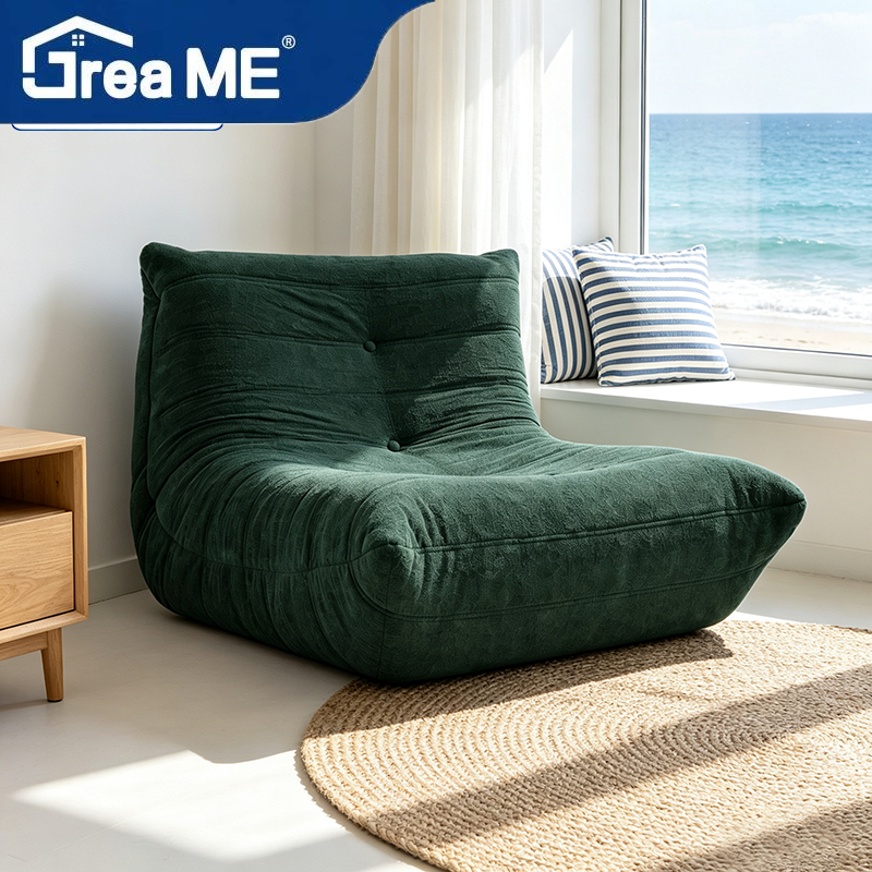 DresME  88x60x78ซม โสด มินิมอล โซฟามินิ สามารถถอดออกมาซักได้ ฟองน้ำความหนาแน่นสูง สีทึบ ห้องนอน โซฟาเล็ก