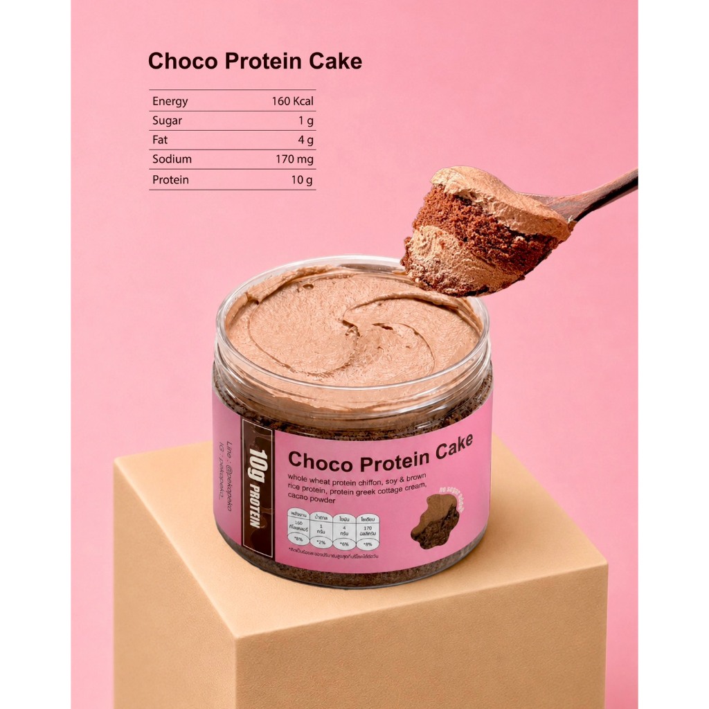 Protein Choco Cake ชอคโกแลตโปรตีนเค้ก