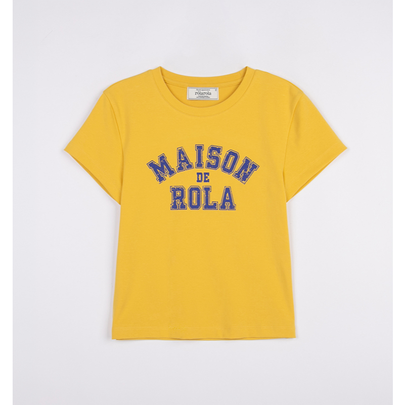 ROLAROLA - ROLA LOGO MINI T-SHIRT ( BLUE , MELANGE GRAY , YELLOW ) — صورة 4