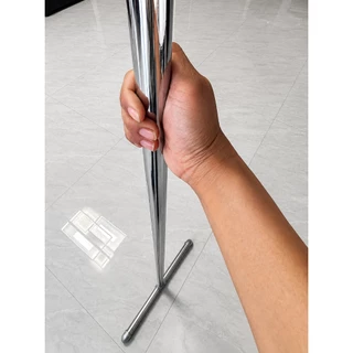 ราวตากผ้าท่อเหล็ก ท่อหนา 25 มม เขวนได้80ตัว+ รับน้ำหนักได้ 200กก ยาว100-180cm สูง150cm ประกอบง่าย กันน้ำ