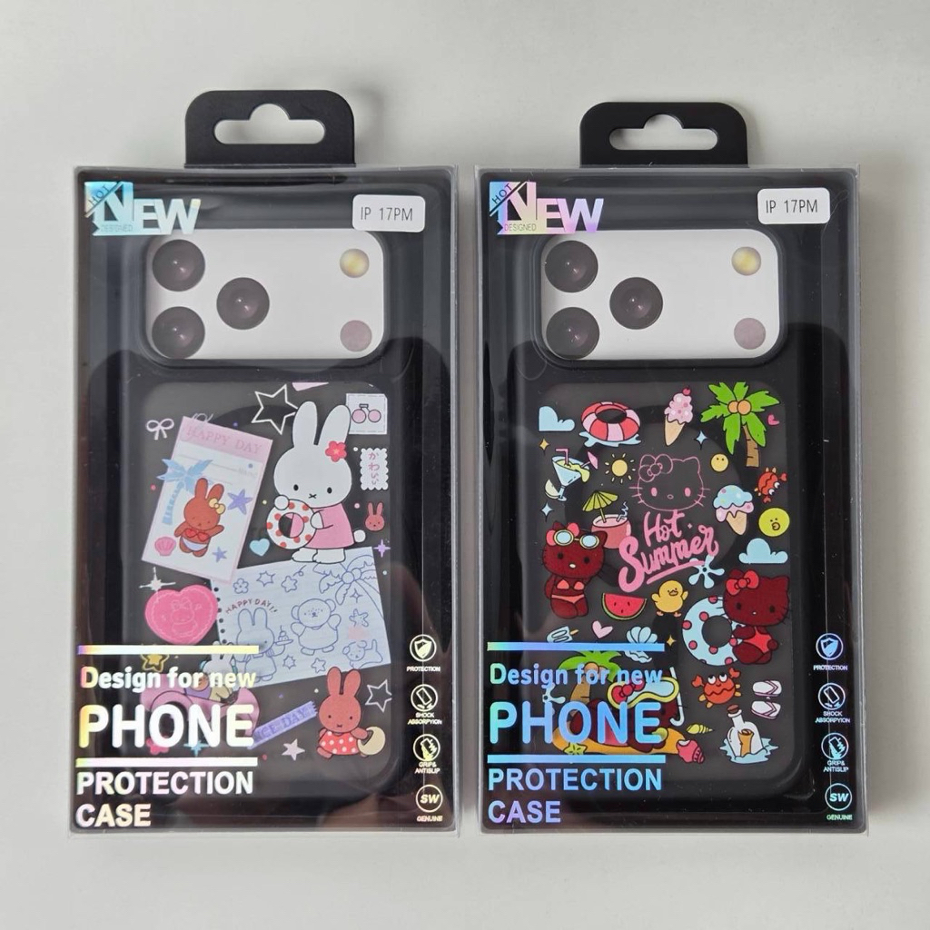 wapple-Magnetic Case เคสการ์ตูนผิวด้าน ขอบนิ่มหลังแข็ง กันกระแทก สำหรับรุ่นiPhone&SAMSUNG