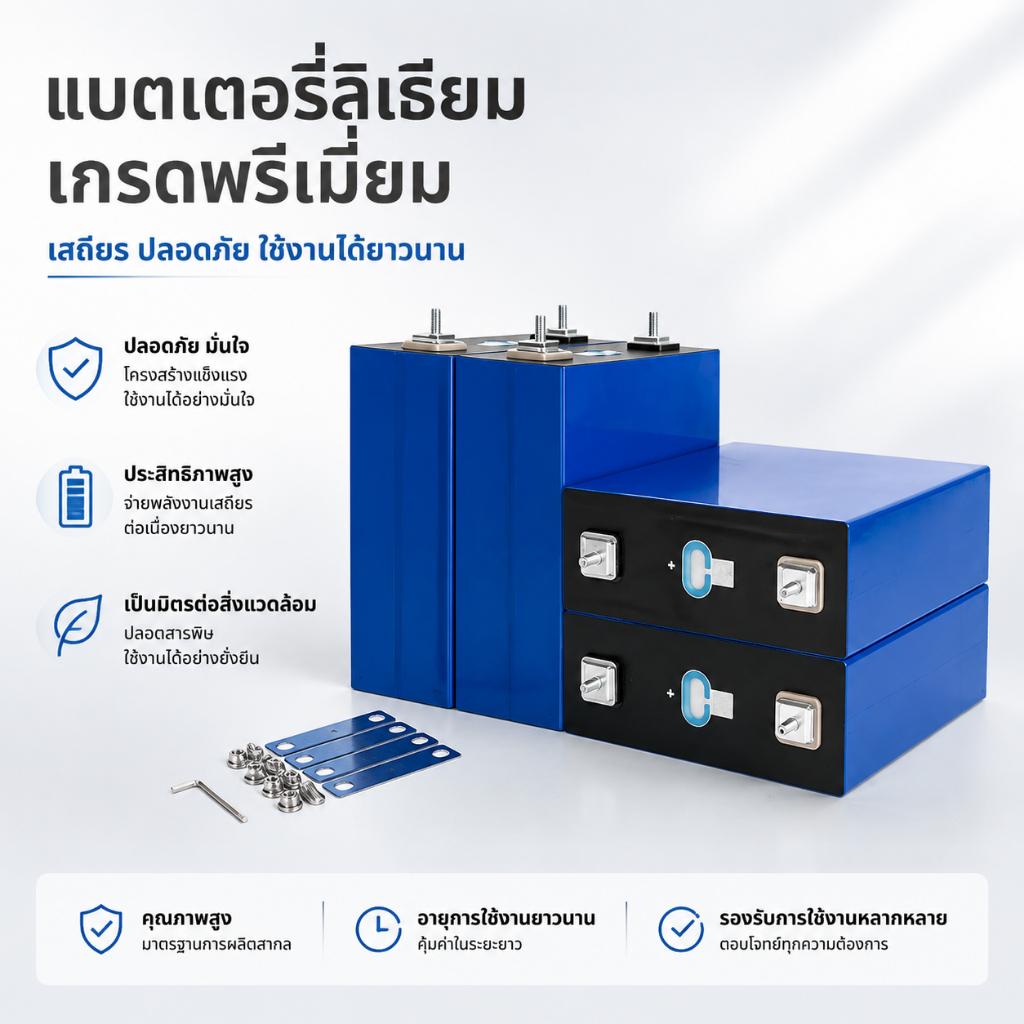 Fast shipping🚚 ใหม่เอี่ยม แบตลิเธียม lifepo4 แบตเตอรี่​ 3.2v UPS แบต 200Ah 300Ah แบตเตอรี่​ลิเธียมฟอ