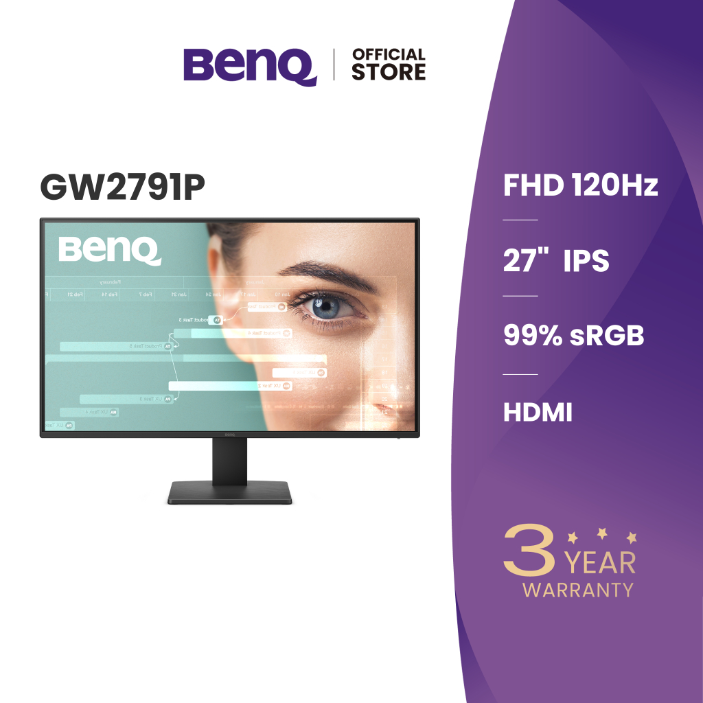 BenQ GW2791P 27นิ้ว 120Hz IPS FHD Eye Care Monitor (จอคอมถนอมสายตา)