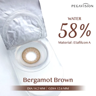 (NEW) PEGAVISION คอนแทคเลนส์สี รายวัน รุ่น KAORI สี Bergamot Brown (10 เลนส์/กล่อง)
