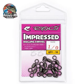 Ryoko lmpressed Rolling swivel ลูกหมุน สำหรับตกปลา ทน แข็งแรง เนื้องานเป็นสแตลเลส ทนต่อการกัดกร่อน มาตรฐานญี่ปุ่น