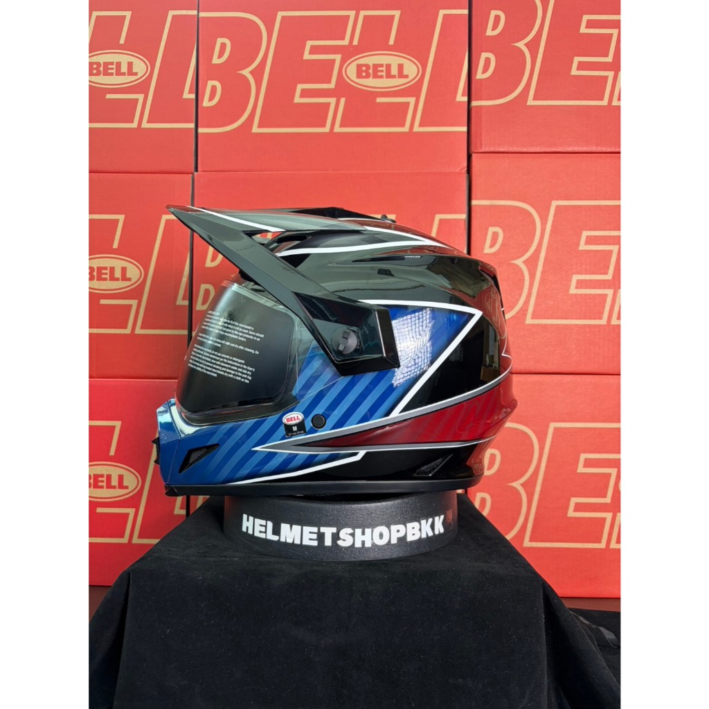 หมวกกันน็อควิบาก BELL MX-9 ADVENTURE MIPS DALTON GLOSS BLACK BLUE ไซซ์ M สินค้าใหม่ (มีตำหนิ) MX9AM0