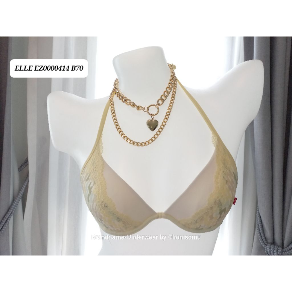 ELLE Size B70 ชุดชั้นในแบรนด์เนม/เสื้อชั้นใน ผูกคอ EZ0000414