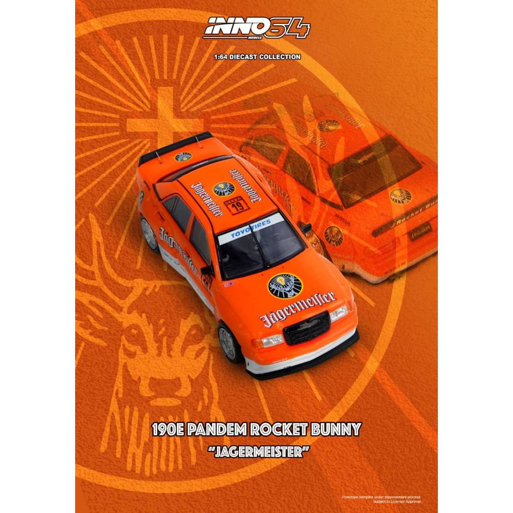 PANDEM ROCKET BUNNY 190E JAGERMEISTER 1:64 (INNO64)