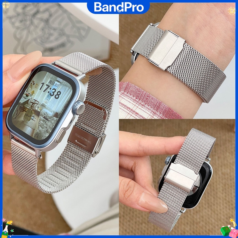 สายมิลานีสสำหรับ Huawei Watch Fit 5/5 Pro / Fit 4/4 Pro / Fit 3 ปรับความยาวได้ สายยืดหยุ่น ใช้แทนได้