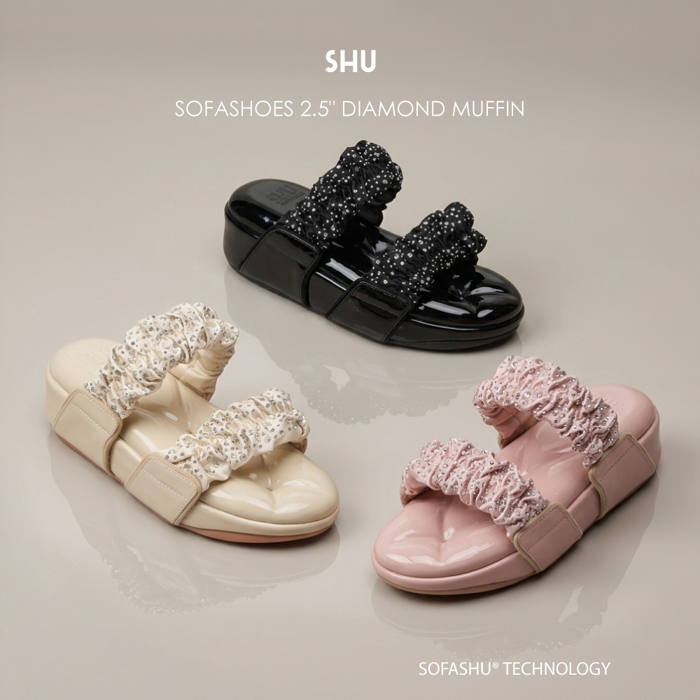 SHU SOFASHOES 2.5" DIAMOND MUFFIN