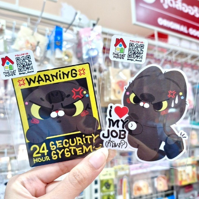 มีลายใหม่ด้วยนะ! Big Sticker สติกเกอร์ยักษ์รวมลายน้องแมวดำหน้าวีน ขนาดใหญ่สะใจ! [thecathouse]