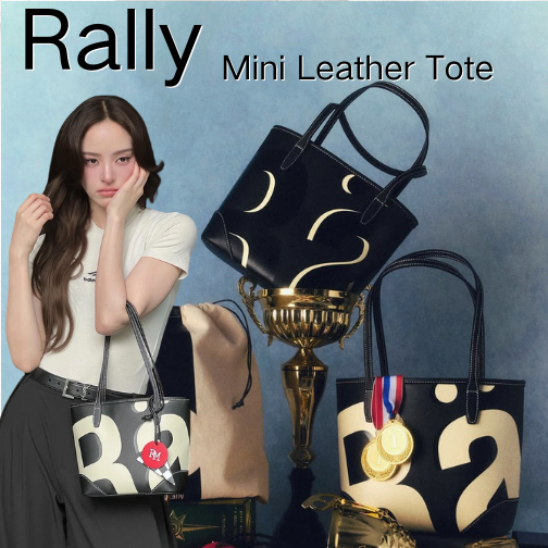 แท้100% Rally Mini Leather Tote - Heritage/Blackout กระเป๋า official