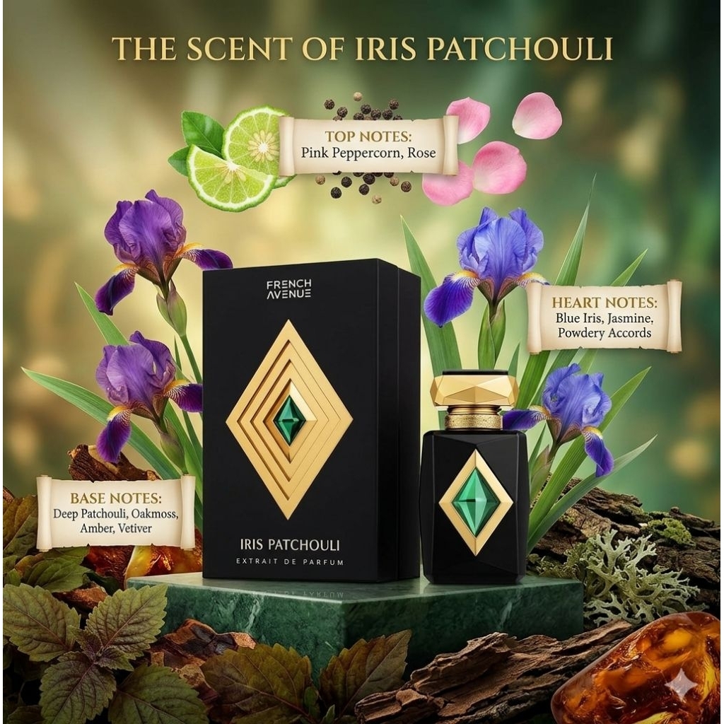 Iris patchouli original arabic perfume by french avenue น้ำหอมอาหรับเเท้จากเฟรนช์อาวีนิว