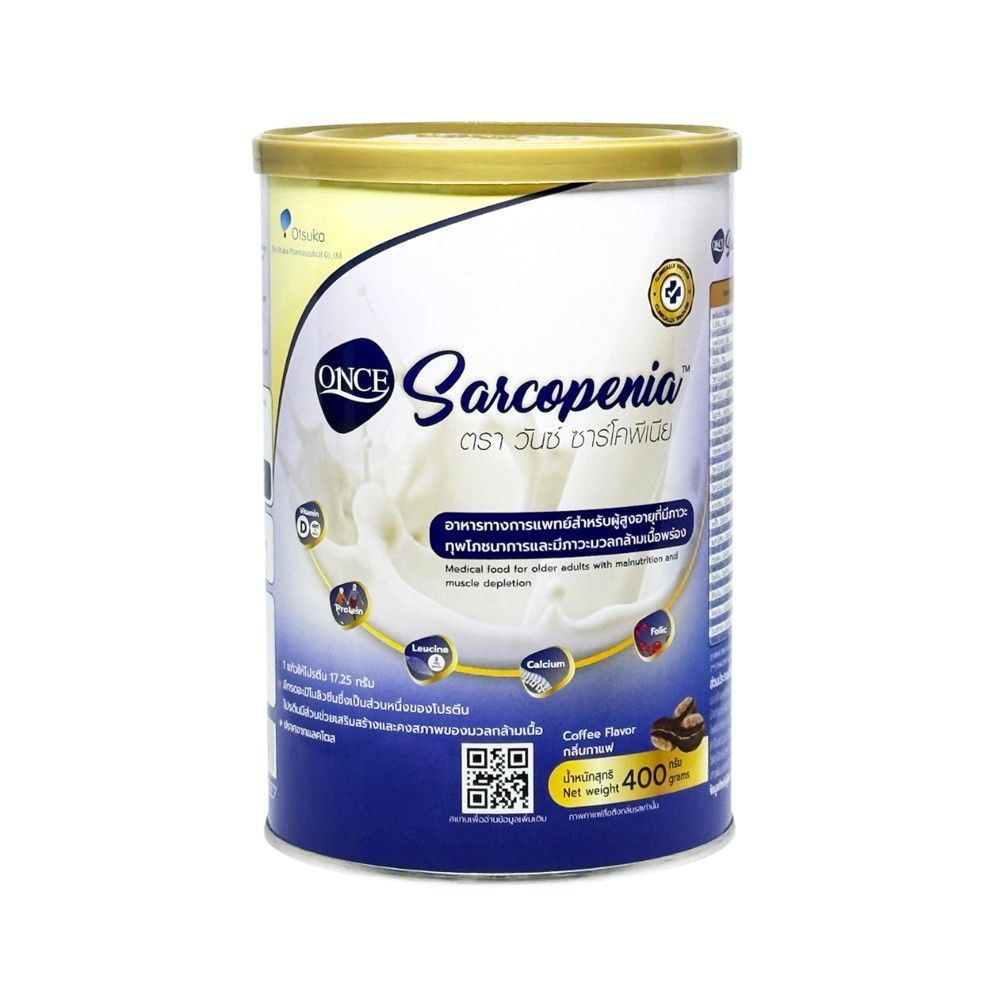 อาหารทางการแพทย์ ONCE Sarcopenia กลิ่นกาแฟ 400g สำหรับผู้สูงอายุ