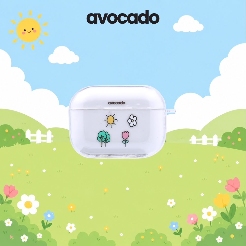 Avocado รุ่น Sunshine Eden เคสสำหรับ AirPods 3 / 4 / Pro
