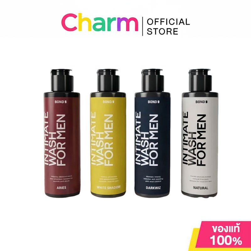 BOND Men's Intimate Wash บอนด์ ผลิตภัณฑ์ทำความสะอาดเฉพาะที่สำหรับผู้ชาย 130ml (Dark Wiz/Aries/White Shadow/Natural)