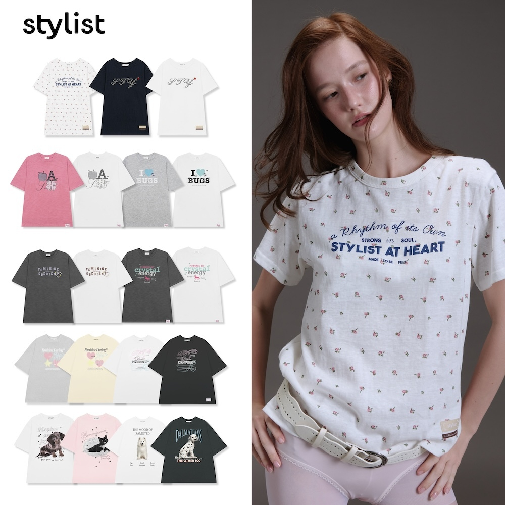 STYLIST - Animal / Cherry / Bow / Typo / Eternal Sunshine Series Tee Oversized Tee