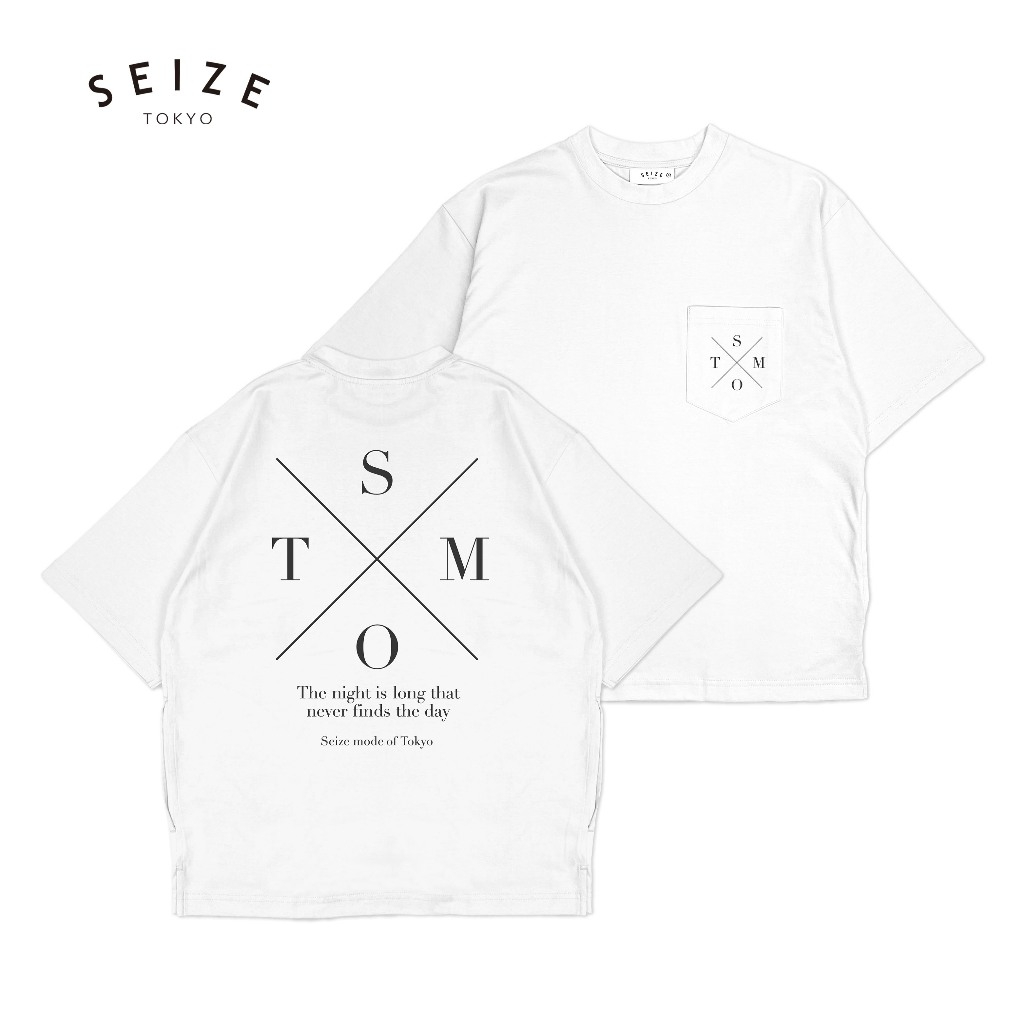 SEIZE Oversize Pocket Tee เสื้อยืดโอเวอร์ไซส์ คอตตอน 100% ดีไซน์มินิมอล ทรงสวย ผ้าหนานุ่ม S_OSP_005