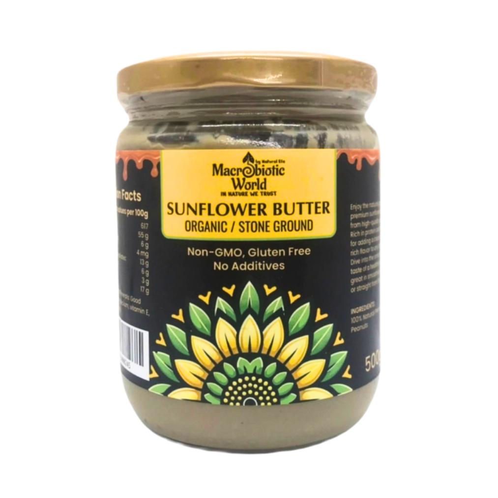 Organic/Bio Sunflower Butter เนยเมล็ดทานตะวัน (185g/500g) l Macrobiotic World Natural Efe l Spreads