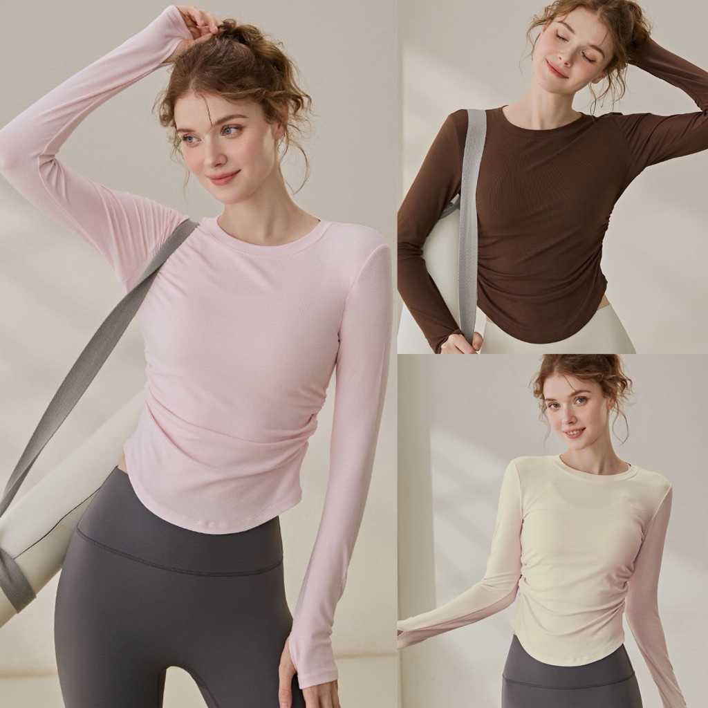 Wear Barre - Gelato Sport Tee เสื้อออกกำลังกายแขนยาว เสื้อวิ่ง โยคะ