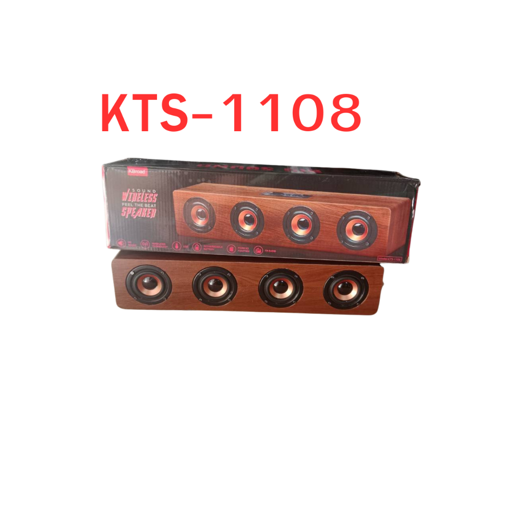 KTS-1108  ลำโพงตู้ไม้ 4 ดอก เสียงทุ้มหนักแน่น พร้อมการเชื่อมต่อครบครัน!